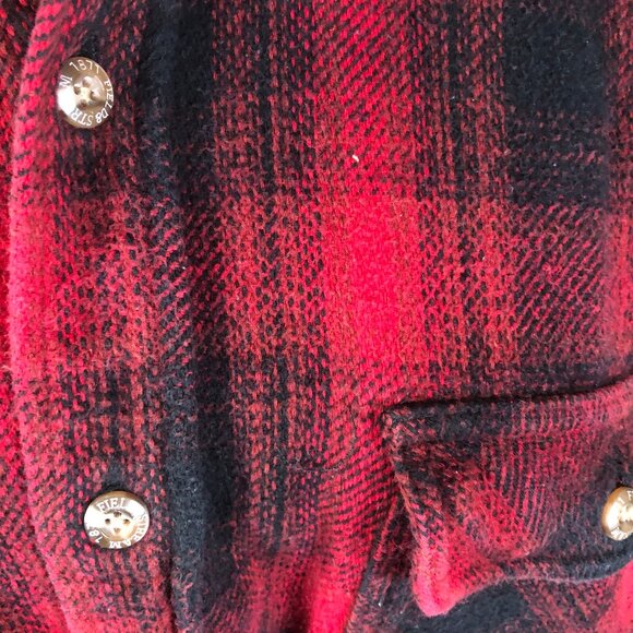 🪶 Field & Stream Heritage Flannel — Red & Black Buffalo Plaid (XL Tall) - Picture 6 of 14